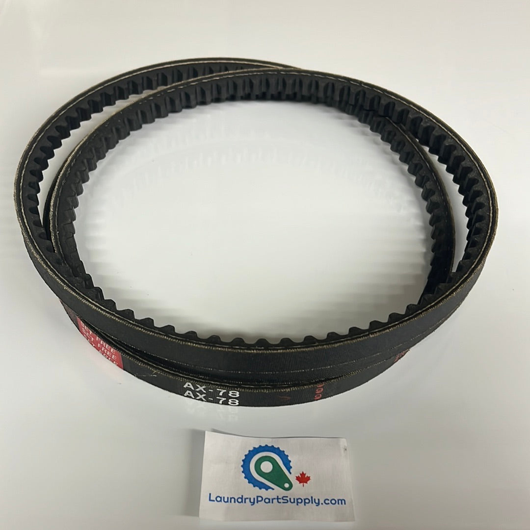 V-BELT AX78 3 REQ,D.